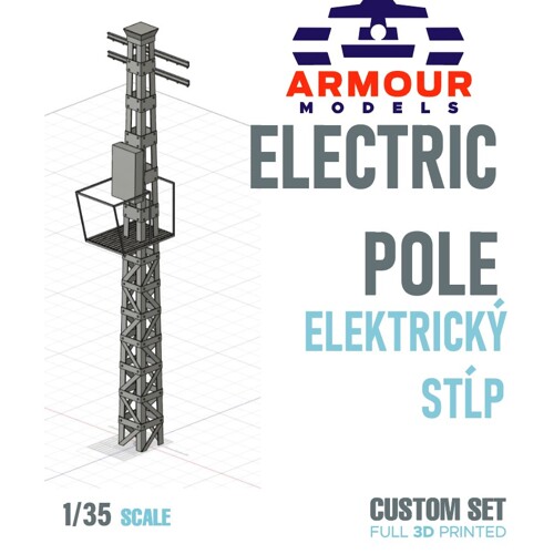 Elektrický stĺp 1:35