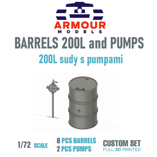 Sudy 200L + pumpy, 1:72