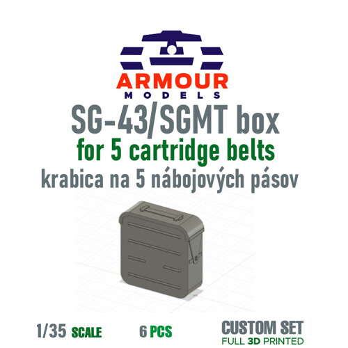 SG-43/ SGMT schránka na 5 nábojových pásov 1:72
