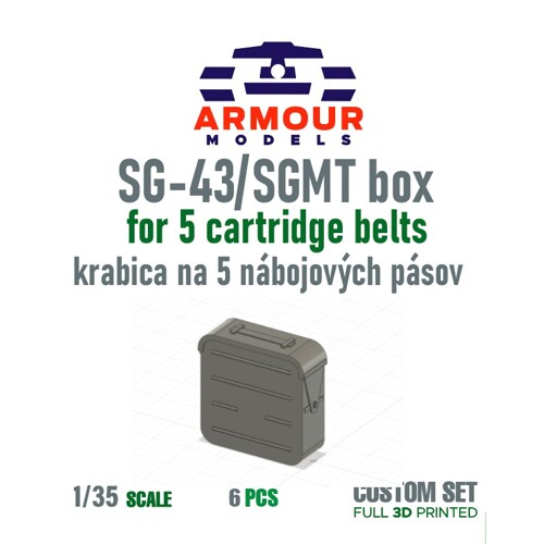 SG-43/ SGMT schránka na 5 nábojových pásov 1:35