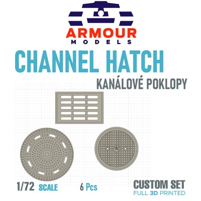 Kanálové poklopy (new version) 1:72